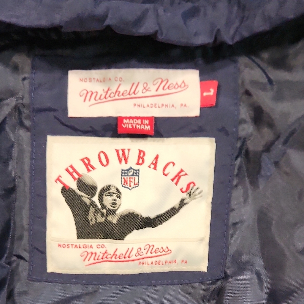 Mitchell & Ness Navy Throwback Jacket - image 5